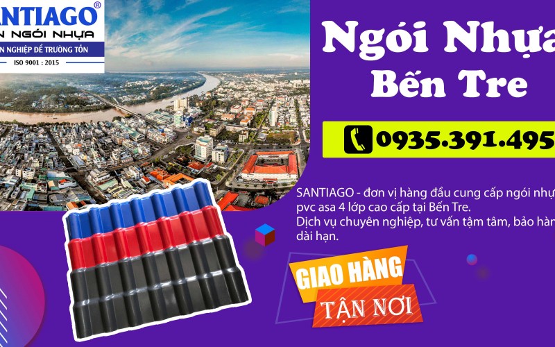 Ngói nhựa Bến Tre giá bao nhiêu? Vùng gió An Bình – Bảo Thạnh
