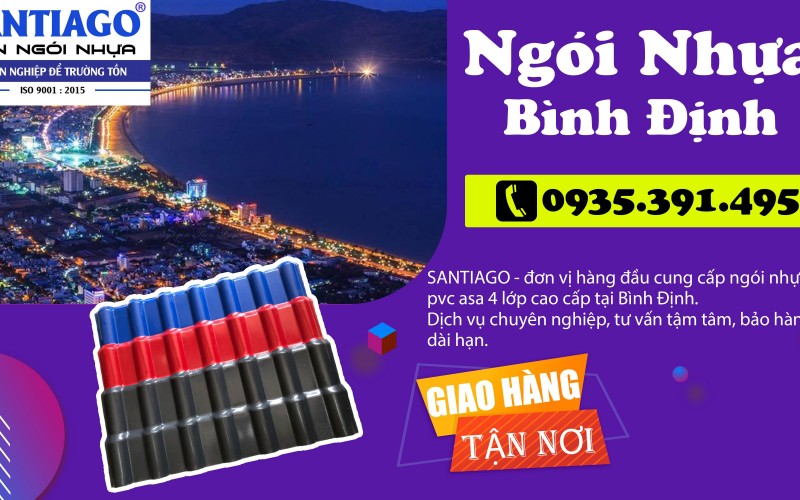 Ngói nhựa Bình Định giá bao nhiêu? Vùng gió An Hòa – Đề Gi