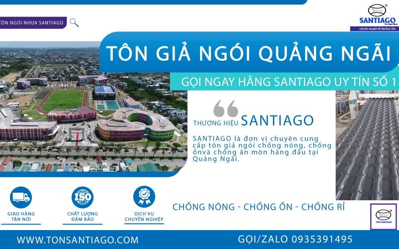 Tôn giả ngói Quảng Ngãi giá bao nhiêu? Vùng gió 14 xã, phường