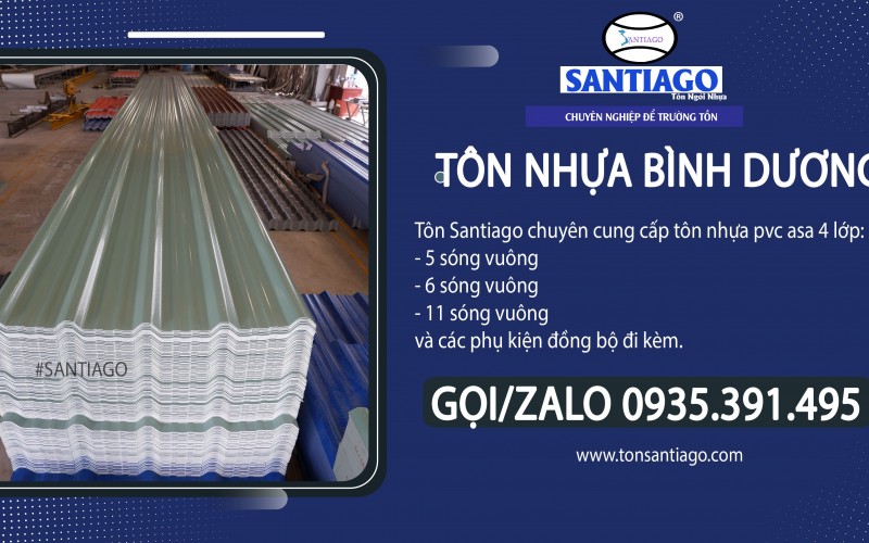 Tôn nhựa Bình Dương giá bao nhiêu? Vùng gió 14 xã, phường