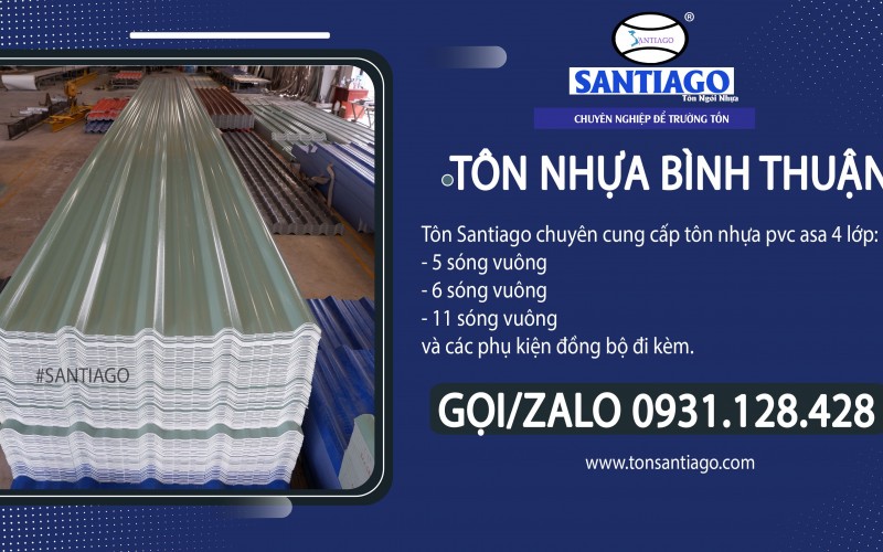 Tôn nhựa Bình Thuận giá bao nhiêu? Vùng gió Hồng Thái – Tân Lập
