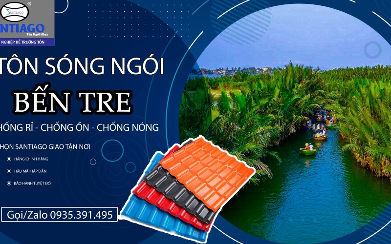 Tôn sóng ngói Mỏ Cày Nam, Thạnh Phú (Bến Tre cũ) giá bao nhiêu?