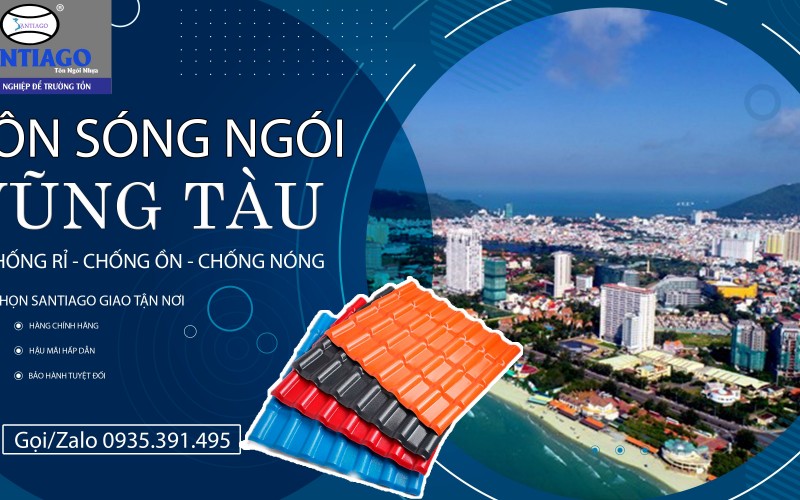 Tôn sóng ngói Long Đất, Côn Đảo (Vũng Tàu cũ): giá và vùng gió