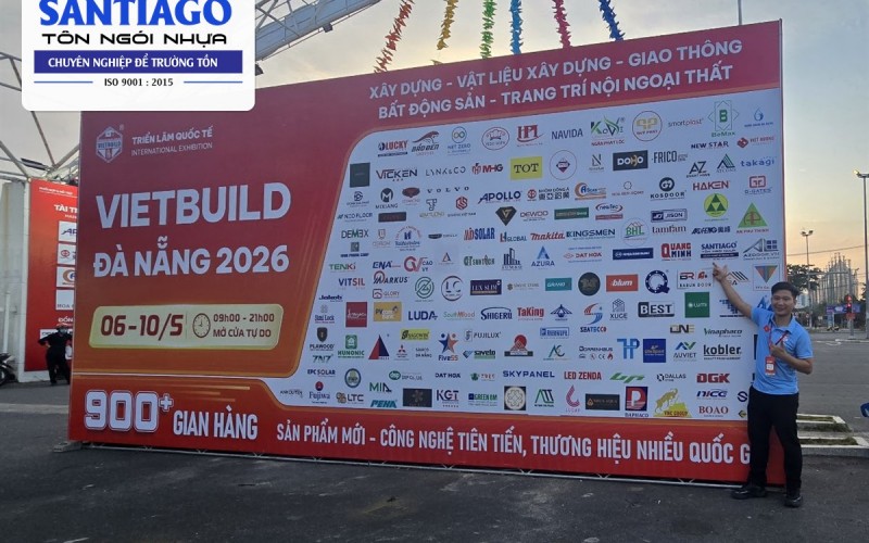Tôn Ngói Nhựa Santiago Tại Triển Lãm Vietbuild 2026