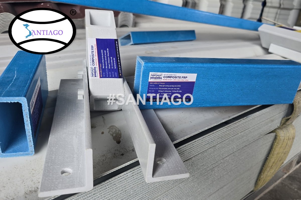 Các thanh định hình composite FRP hộp, U, góc
